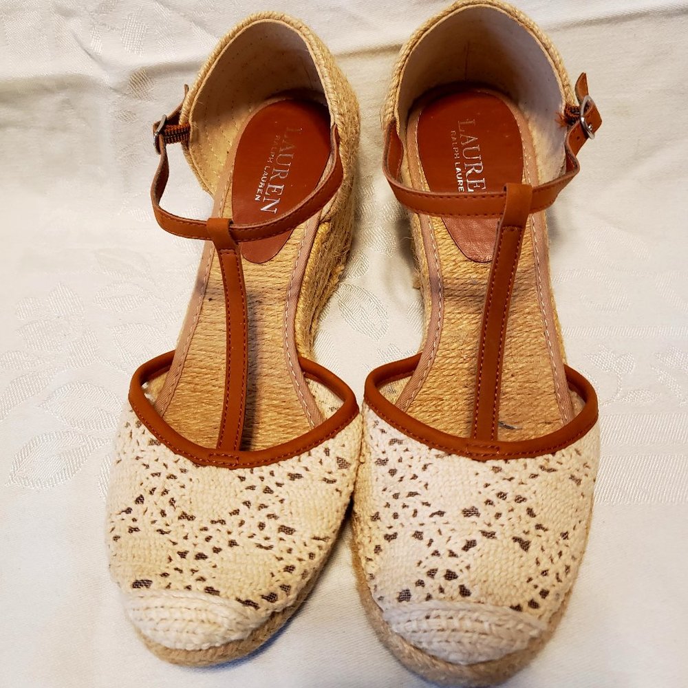 Ralph Lauren Lace Wedges